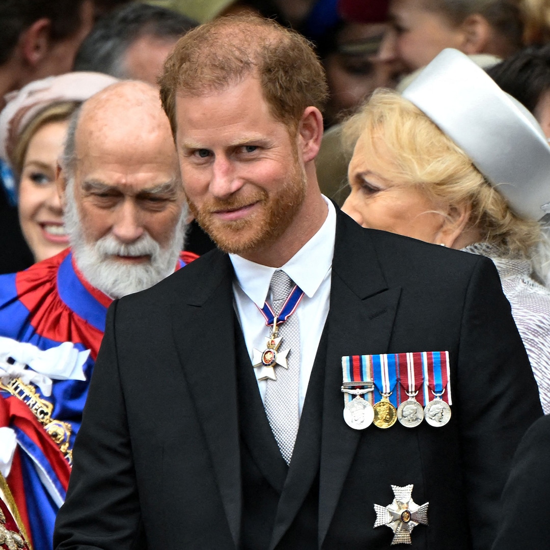Prince Harry Reunites With Princess Beatrice and Princess Eugenie at King Charles III’s Coronation – E! Online